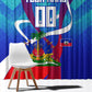 Personalized Haiti Football Window Curtain Haitian Flag Trogon Bird Mascot