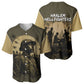 Harlem Hellfighters WWI Soldier Baseball Jersey Vintage Military Hero Jazz Band Silhouette Art