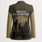 Harlem Hellfighters WWI Soldier Blazer Vintage Military Hero Jazz Band Silhouette Art