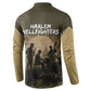 Harlem Hellfighters WWI Soldier Button Sweatshirt Vintage Military Hero Jazz Band Silhouette Art