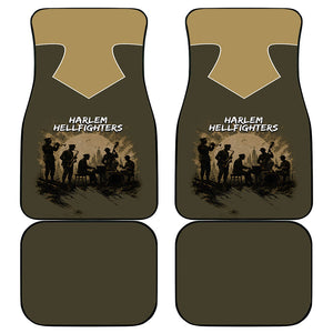 Harlem Hellfighters WWI Soldier Car Mats Vintage Military Hero Jazz Band Silhouette Art