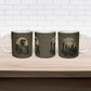 Harlem Hellfighters WWI Soldier Ceramic Mug Vintage Military Hero Jazz Band Silhouette Art