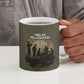 Harlem Hellfighters WWI Soldier Ceramic Mug Vintage Military Hero Jazz Band Silhouette Art