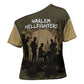 Harlem Hellfighters WWI Soldier Cross Shoulder Shirt Vintage Military Hero Jazz Band Silhouette Art