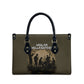 Harlem Hellfighters WWI Soldier Leather Bag Vintage Military Hero Jazz Band Silhouette Art