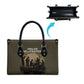 Harlem Hellfighters WWI Soldier Leather Bag Vintage Military Hero Jazz Band Silhouette Art