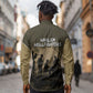 Harlem Hellfighters WWI Soldier Long Sleeve Button Shirt Vintage Military Hero Jazz Band Silhouette Art