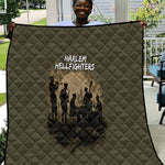 Harlem Hellfighters WWI Soldier Quilt Vintage Military Hero Jazz Band Silhouette Art