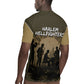 Harlem Hellfighters WWI Soldier Rugby Jersey Vintage Military Hero Jazz Band Silhouette Art