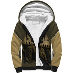 Harlem Hellfighters WWI Soldier Sherpa Hoodie Vintage Military Hero Jazz Band Silhouette Art