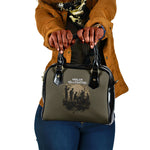 Harlem Hellfighters WWI Soldier Shoulder Handbag Vintage Military Hero Jazz Band Silhouette Art