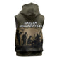 Harlem Hellfighters WWI Soldier Sleeveless Zip Hoodie Vintage Military Hero Jazz Band Silhouette Art