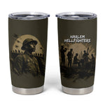 Harlem Hellfighters WWI Soldier Tumbler Cup Vintage Military Hero Jazz Band Silhouette Art