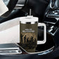 Harlem Hellfighters WWI Soldier Tumbler With Handle Vintage Military Hero Jazz Band Silhouette Art