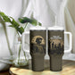Harlem Hellfighters WWI Soldier Tumbler With Handle Vintage Military Hero Jazz Band Silhouette Art