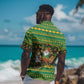 Jamaica Christmas Hawaiian Shirt Rasta Santa Snowman Gingerbread Drummer Palm Trees - African Pride