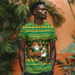 Jamaica Christmas T shirt Rasta Santa Snowman Gingerbread Drummer Palm Trees - African Pride