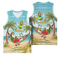 Jamaica Christmas Basketball Jersey Rasta Santa Snowman Hammock Angel Palm Trees and Tropical Beach TS04