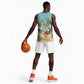 Jamaica Christmas Basketball Jersey Rasta Santa Snowman Hammock Angel Palm Trees and Tropical Beach TS04