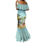 Jamaica Christmas Mermaid Dress Rasta Santa Snowman Hammock Angel Palm Trees and Tropical Beach - African Pride