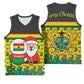 Ghana Christmas Basketball Jersey Santa Ornament National Coat of Arms and Festive TS04