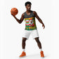 Ghana Christmas Basketball Jersey Santa Ornament National Coat of Arms and Festive TS04
