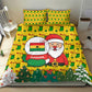 Ghana Christmas Bedding Set Santa Ornament National Coat of Arms and Festive - African Pride