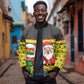 Ghana Christmas Bomber Jacket Santa Ornament National Coat of Arms and Festive - African Pride