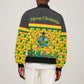 Ghana Christmas Bomber Jacket Santa Ornament National Coat of Arms and Festive - African Pride