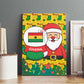 Ghana Christmas Canvas Wall Art Santa Ornament National Coat of Arms and Festive - African Pride