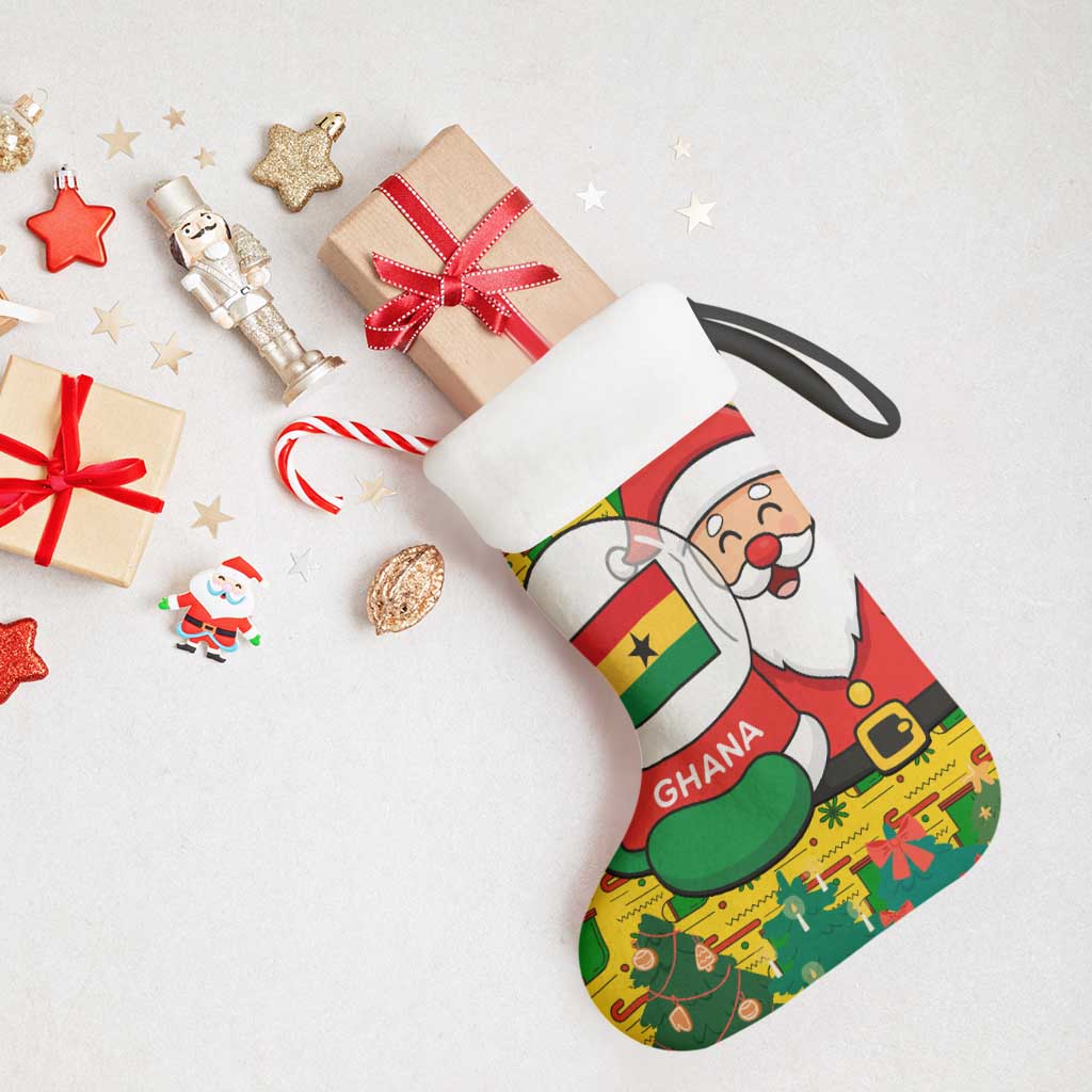 Ghana Christmas Stocking Santa Ornament National Coat of Arms and Festive - African Pride