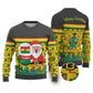Ghana Christmas Ugly Christmas Sweater Santa Ornament National Coat of Arms and Festive - African Pride