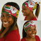Ghana Christmas Neck Gaiter Santa Ornament National Coat of Arms and Festive - African Pride