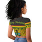 Ghana Christmas Raglan Cropped T shirt Santa Ornament National Coat of Arms and Festive - African Pride