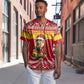 Ghana Christmas Baseball Jersey Monkey Holding Gift Ghana Map and Festive - African Pride
