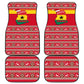 Ghana Christmas Car Mats Monkey Holding Gift Ghana Map and Festive - African Pride