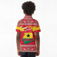 Ghana Christmas Kid Polo Shirt Monkey Holding Gift Ghana Map and Festive - African Pride
