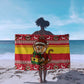 Ghana Christmas Sarong Monkey Holding Gift Ghana Map and Festive - African Pride