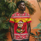 Ghana Christmas T shirt Monkey Holding Gift Ghana Map and Festive - African Pride