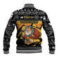 Egypt Christmas Baseball Jacket Pharaoh Santa Pyramids Eye of Horus and Ancient Egyptian - African Pride