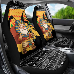 Egypt Christmas Car Seat Cover Pharaoh Santa Pyramids Eye of Horus and Ancient Egyptian - African Pride