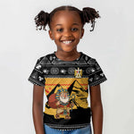Egypt Christmas Kid T shirt Pharaoh Santa Pyramids Eye of Horus and Ancient Egyptian - African Pride
