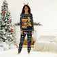Egypt Christmas Pajama Set Pharaoh Santa Pyramids Eye of Horus and Ancient Egyptian - African Pride