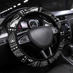 Egypt Christmas Steering Wheel Cover Pharaoh Santa Pyramids Eye of Horus and Ancient Egyptian - African Pride