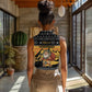 Egypt Christmas Women Sleeveless Polo Shirt Pharaoh Santa Pyramids Eye of Horus and Ancient Egyptian - African Pride