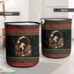Angela Davis Merry Christmas Laundry Basket Ugly Christmas Pattern Civil Rights Black History