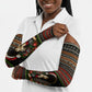 Angela Davis Merry Christmas Arm Sleeves Ugly Christmas Pattern Civil Rights Black History