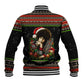 Angela Davis Merry Christmas Baseball Jacket Ugly Christmas Pattern Civil Rights Black History