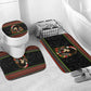 Angela Davis Merry Christmas Bathroom Set Ugly Christmas Pattern Civil Rights Black History