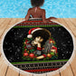 Angela Davis Merry Christmas Beach Blanket Ugly Christmas Pattern Civil Rights Black History